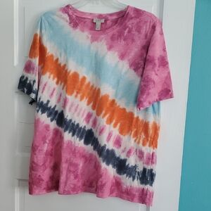 Colorful Tie-Dye T-Shirt With Pockets!